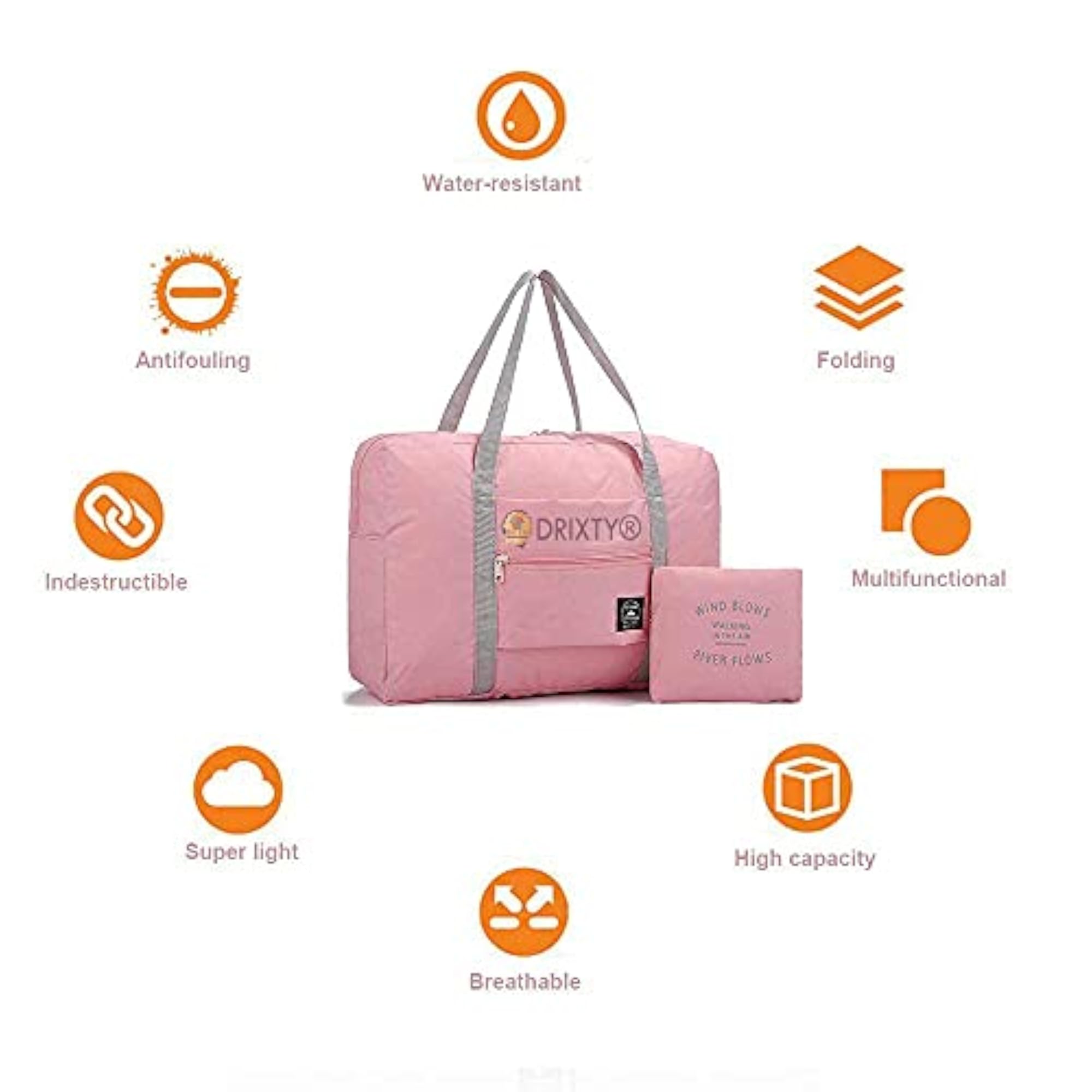 Lightweight Nylon Travel Bags Portable Storage Duffle Tote