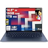 Lenovo Yoga Slim 7 Laptop 14.5' 3K OLED Touch (100% DCI-P3 1000nits HDR Peak) Qualcomm 12-core Snapdragon X Elite (Up to 45 Tops) 16GB RAM 1TB SSD for Creator Business Work Win11Pro ICP Hub