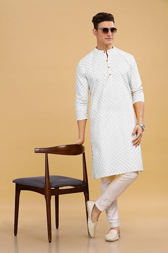 Image of BE ACTIVE Cotton Kurta for Men | Traditional and Stylish Design | Indian Kurta | Full Sleeve Kurta