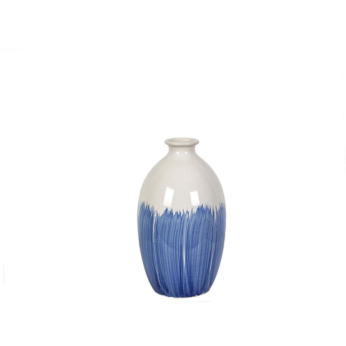 Romimex Vase Blue White Ceramic 18 x 31 x 18 cm