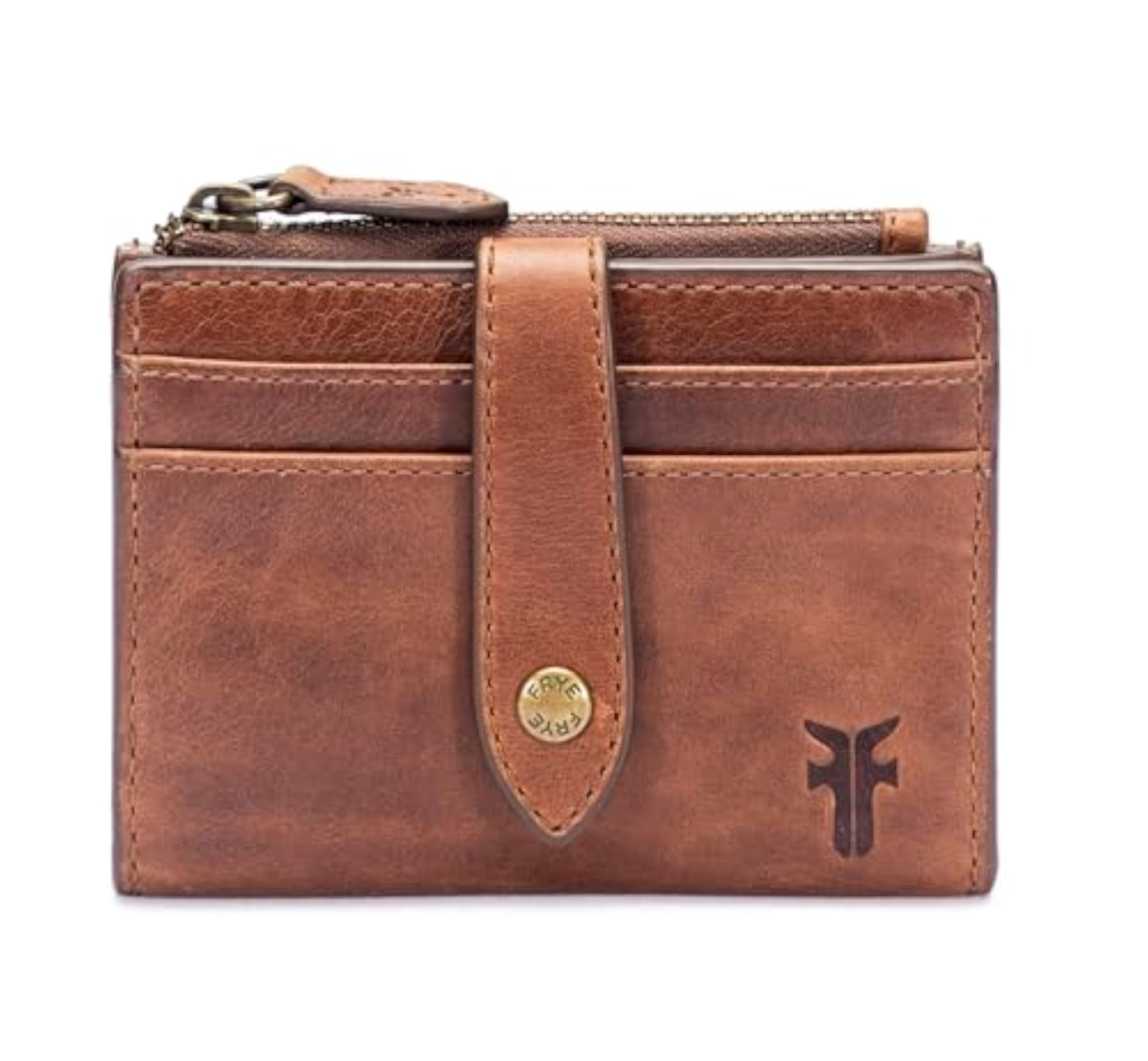 Frye Melissa Coin Purse Cognac