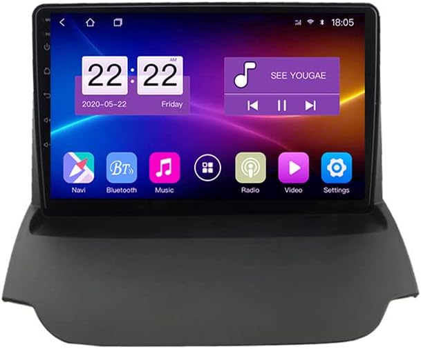 Android Car Stereo for FO-RD Ecosport 2013-2017 2 Din Radio GPS Navigation IPS Touch Screen Multimedia Player Support 4G Carplay SWC Wifi Mirror Link DSP BT(Size:8 core 4G+wifi 6G+128G)