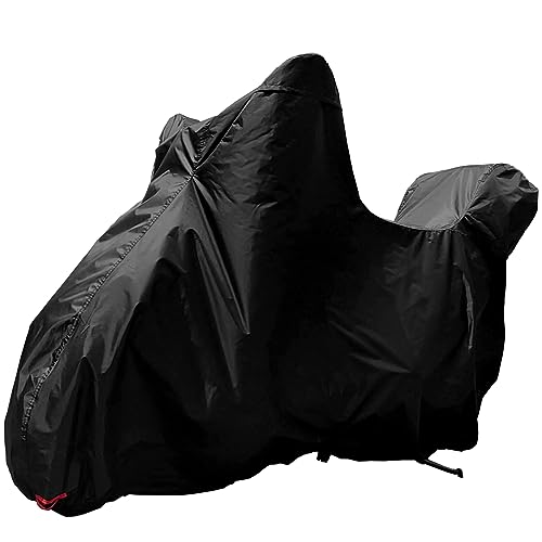 アクアドリーム バイク用品 バイクカバー 高機能スマートバイクカバー ブラック L-BOXサイズ SBC-B5 リアBOX対応サイズ 色褪せ防止 風飛び防止対策用センターベルト 大型ロック対応前後鍵穴装備 湿気排出用ベンチレーション付 AQUA DREAM