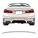 IKON MOTORSPORTS, Rear Trunk Spoiler Compatible with 2017-2023 BMW G30 5-Series Sedan & F90 M5, M5 Style Unpainted ABS Rear Tail Spoiler Wing Lip Added on Bodykit Replacement, 2018 2019 2020 2021