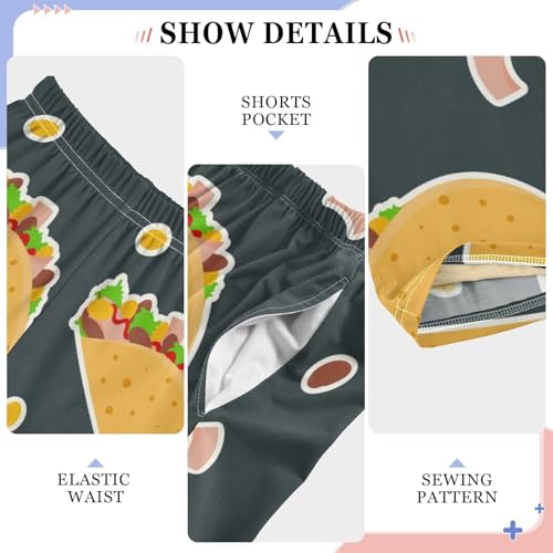 Pajama Pants Unisex Elastic Waist Lounge Pants Soft Sleepwear Bottoms Pj Pants for 6-14 Years3