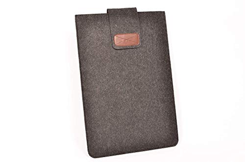 Image of OON Solid Grey Felt Laptop Sleeve-14inch