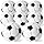 FUTUREPLUSX 8PCS Beach Balls, 12 Inches Inflatable Soccer Ball for Kids Summer Party Favors, Water Games, Hawaiian Tropical T