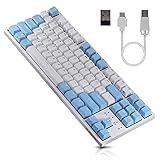 DURGOD Taurus K320 TKL Mechanical Gaming Keyboard - 87 Keys - Double Shot PBT - NKRO - USB Type C (Cherry Red,...