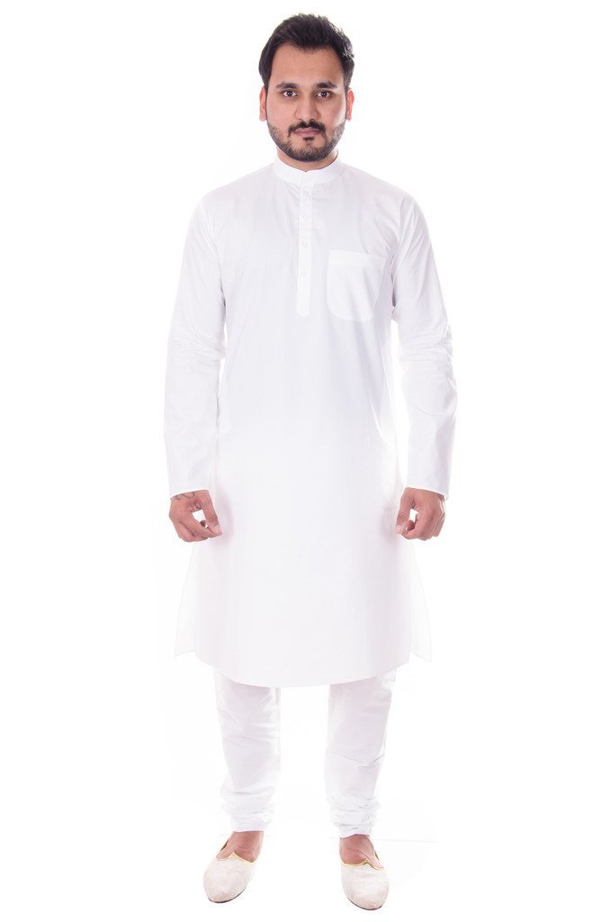 Kurta Ethnic COTLER Men's and Pyjama Set XXX-Large White