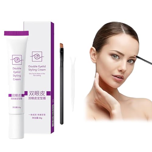 Double Eyelid Styling Cream,2025 New Crema para Peinar Doble Párpado,Crema para Peinar Párpados,Crema Moldeadora de Párpados Invisible,Lifting Crema Definidora de Párpados,20g