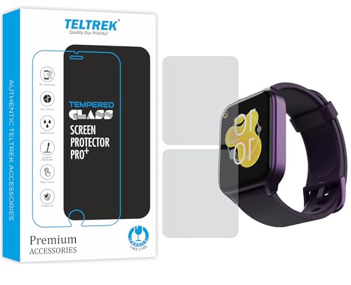 Image of Screen Guard for Boat Wave Max Smartwatch Screenguard, Edge to Edge TPU Fiber Film not Tempered Glass Screen Protector for Boat Wave Max (Pack of 2)