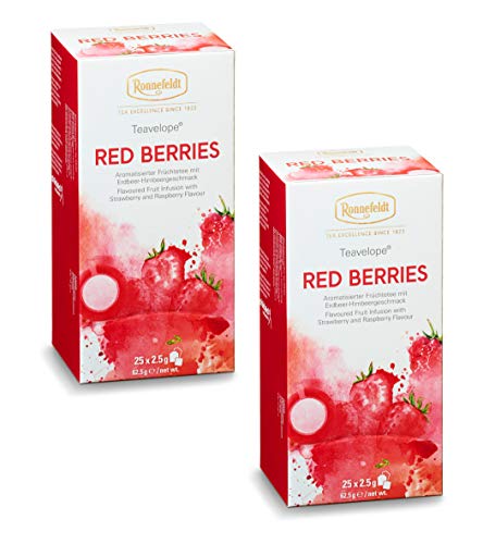 Ronnefeldt-Teavelope -2er Pack- Red Berries - Aromatisierter...