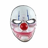 flowmash Halloween Mask, Payday 2 Theme Game Mask for Horror Cosplay Party, Fencing, War-Game, Costume Play and More