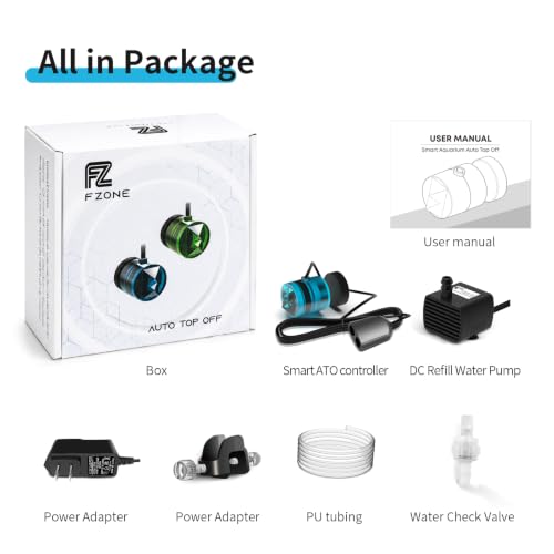 Image of FZONE ATO System for Saltwater Aquarium, Auto Top Off with Dual Optical Sensors for Reef and Freshwater Tanks（Blue)