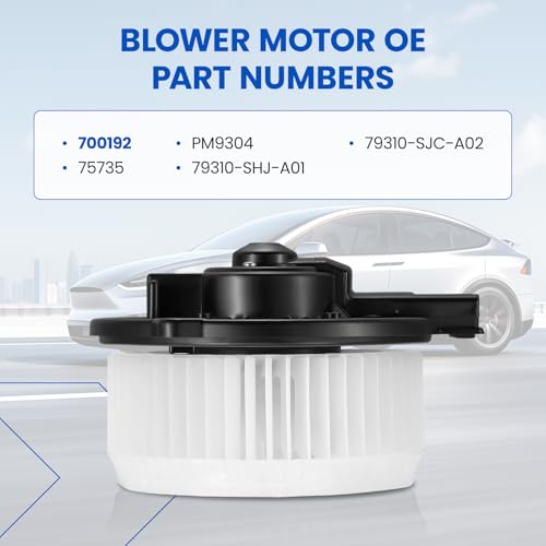 Image of HVAC Blower Motor 700192 Compatible with Acura RL 05-12, Compatible with Honda 06-07 Ridgeline, 05-10 Odyssey Blower for 79310-SHJ-A01, 75735, PM9304, 79310-SJC-A02 A /C Blower Motor Assembly
