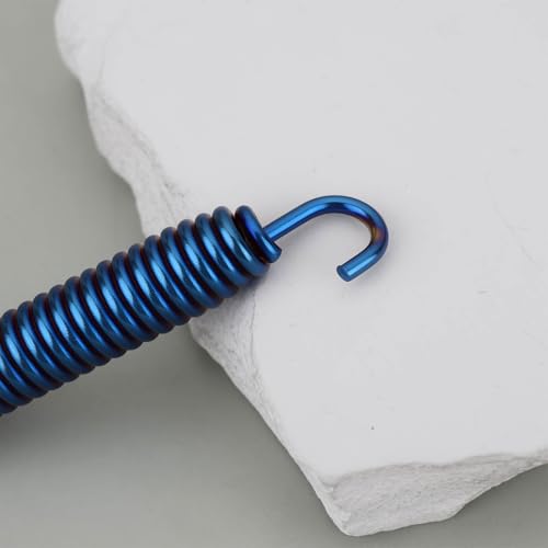LT Easiyl 4 Stück 75 Mm Motorradauspufffedern aus Edelstahl für Motorräder Und Geländefahrzeuge Blau