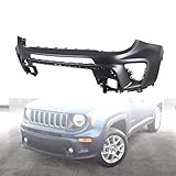 Renegade Bumper - Front Upper Bumper Cover for 2019 2020 2021 2022 2023 Jeep Renegade 6VM44TZZAA CH1014136