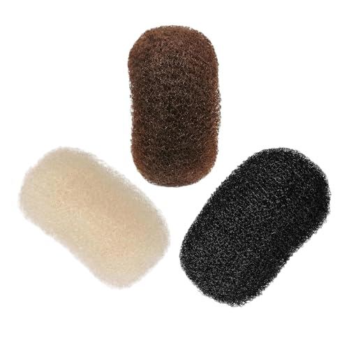 3 Pcs Volume Bump Up Hair Sponge Inserts and Puff Cushion Clips Hair Styling Tools for Women Girls DIY Hairstyles and Increase Volume