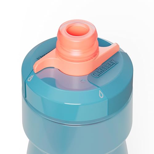 Image of CamelBak Podium Bike Squeeze Water Bottle, High Flow Easy Squeeze Design for Cycling Performance, 24oz, Mercury Teal