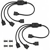 Répartiteur ARGB et câble d'extension : convertit un connecteur LED RVB adressable 5 V à 3 broches en trois connecteurs LED RVB adressables 5 V à 3 broches.