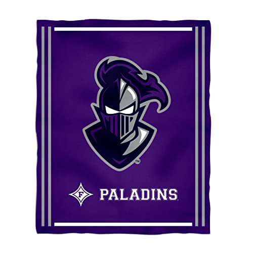 Minky Blanket Super Soft 100% Polyester Luxury Blanket Furman Paladins Purple Plush Soft Minky Blanket 36" x 48"Mascot