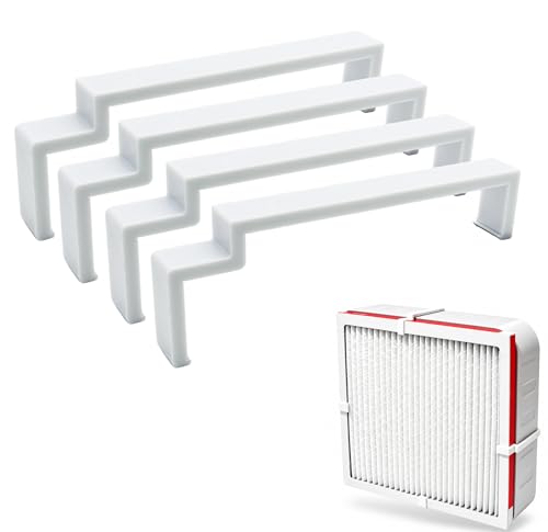 ZYRELYNX Box Fan Filter Clips, Air Filter Holder Compatible with 20 Inch Box Fan Furnace Filter, White, 1 Set
