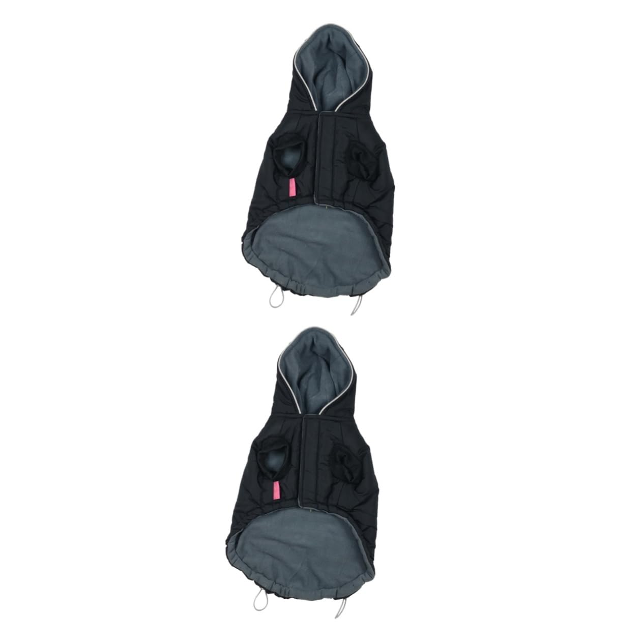 Toddmomy 2pièces Gilet Coton Lumineux pour Chien Hiver Noire pour Maintien Chaud Activités Extérieur