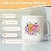 CRASHOT Mom UV DTF Cup Wraps - 20 Sheet Mama UV DTF Transfer Stickers, Motherhood UVDTF Cup Wraps for Glass, Fun Waterproof Transfer Sticker, Mom Gifts