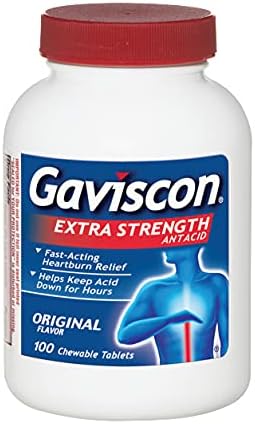 Gaviscon Antacid Extra Strength Chewable Tb Original 100 ct