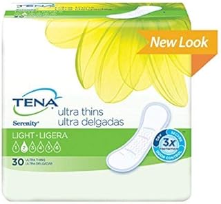 Bladder Control Pads, Tena Serenity Light Ultra Thin, 9 Inch Length - Case
