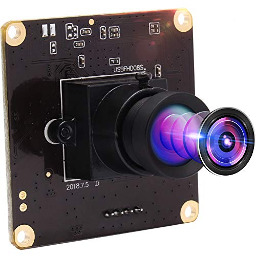 Authentic Crazy Deals High Frame Rate 260fps Webcam 2MP 1080P USB Camera with OV4689 Sensor Webcam Mini USB Camera Module with No Distortion Lens for Linux Windows Android High Speed USB2.0 Webcam