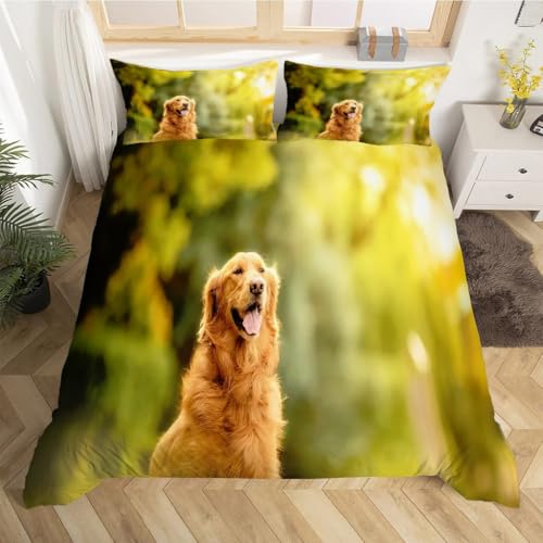 Housse de couette 200x200 fermeture éclair pour lit double thème animal