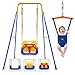 2 in 1 Toddler Swing ï¼† Jumper, Swing Set for Indoor/Outdoor, Baby Jumpers and Bouncers, Easy to Assemble & Store, Suitable for Aged 6 Months to 10 Years Old