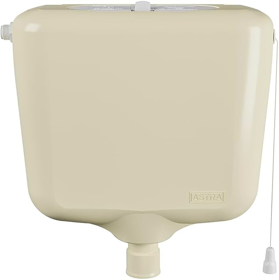 Caixa de Descarga Elevada Bege com Volume Regulável de 6,8L a 9L Astra