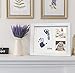 Baby Ink Hand and Footprint Kit – Handprint Picture Frame for Newborns (Safe Clean-Touch Ink Pad for Prints) – Best New Mom and Shower Gift – Foot Impression Photo Keepsake for Girls & Boys – (White)