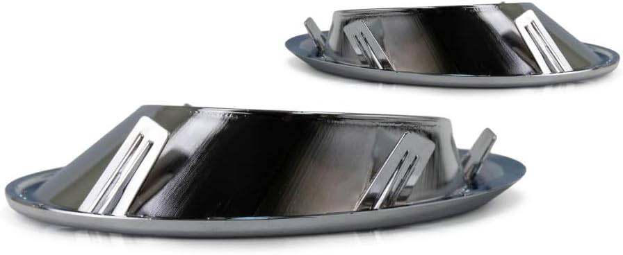 For Nissan Pathfinder 2013 2014 2015 2016 Fog Light Trim Driver and Passenger Side | Pair | Front | Chrome | Replacement For NI1038138, NI1039138 | 615343972701, 622563KA0B