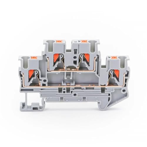 Borniers PTTB-2.5 pour rail DIN avec double couche à ressort anti-vibration