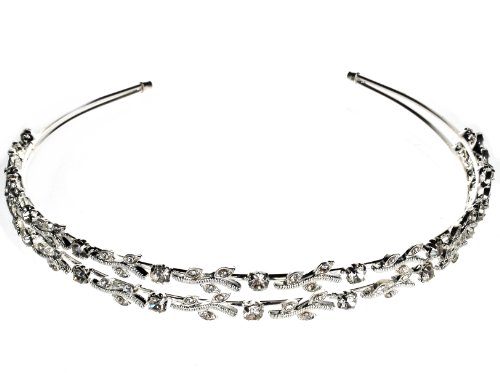 SC Bridal Wedding Tiara Crown Double Band With Leaves C5347