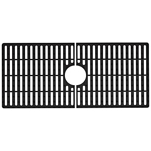 Vigo 32 In. X 15 In. Silicone Bottom Grid For Single Bowl Kitchen Sink In Matte Black #TOP4