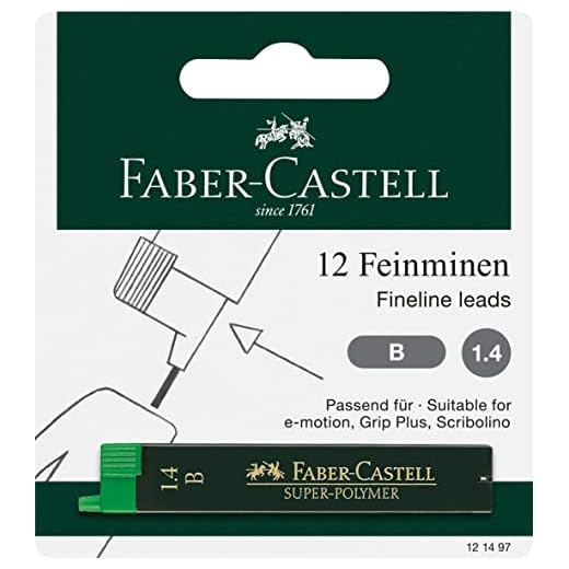 Faber-Castell - Minas para portaminas 1,4 mm (2 unidades)