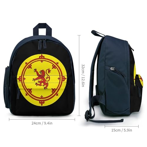 Lion Rampant Circlet Cute Backpack Small Daily Daypack Travel Shoulder Bag with Adjustable Strap Graphic Print2