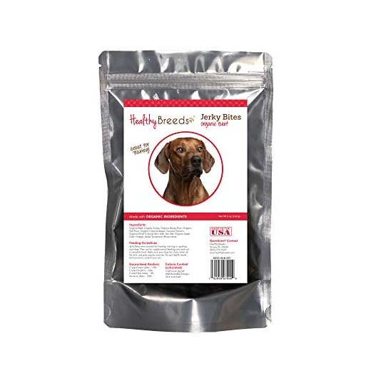 Healthy Breeds Rhodesian Ridgeback Jerky Bites Beef Recipe Dog Treats 5 oz
