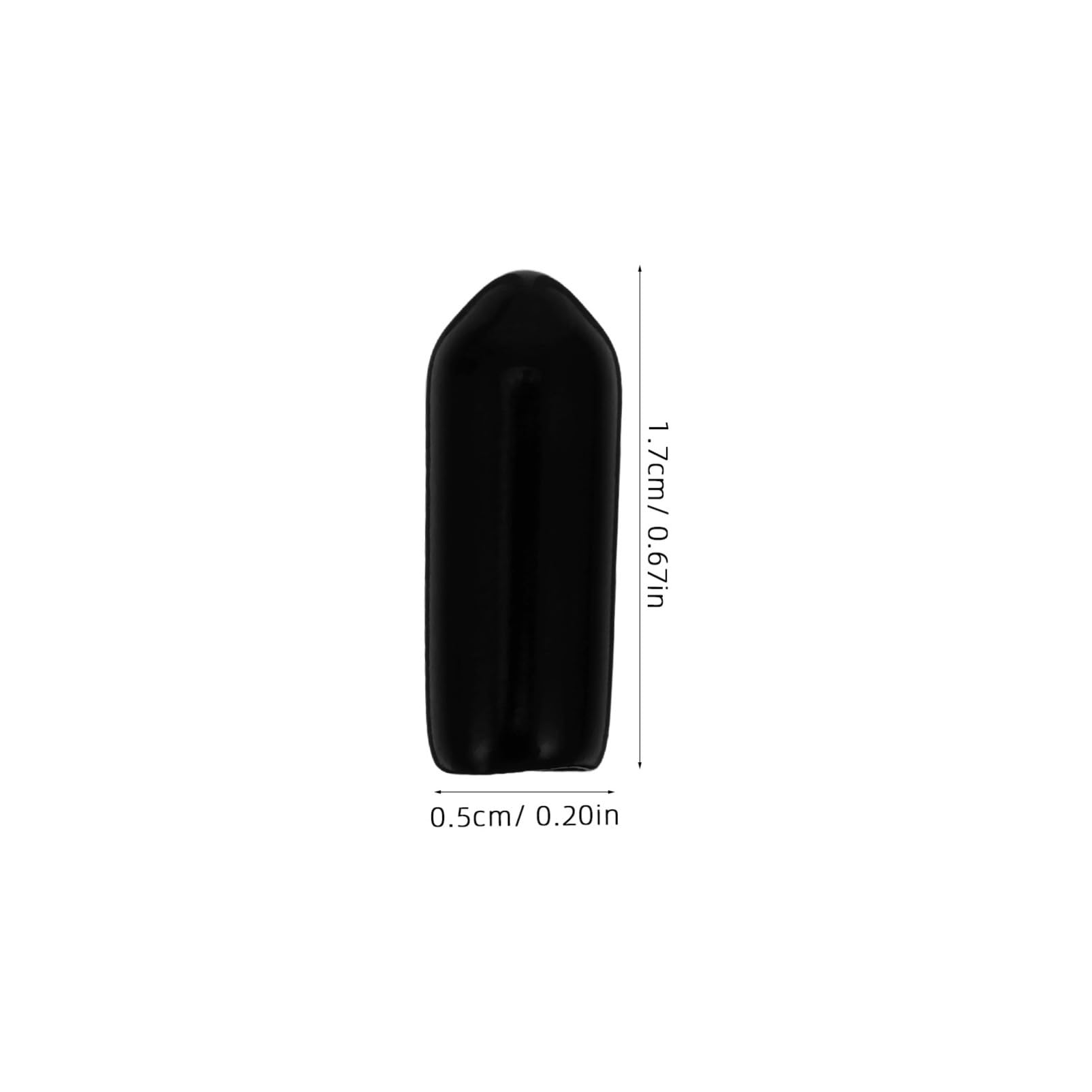 Cabilock 300pcs Pegboard Hooks Protector Rubber End Caps, Peg Board Hook Flexible Prongs End Tips Caps Rack Cover for Pegboard Dishwasher Hook, Black