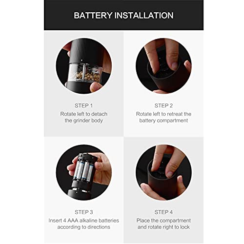 Molinillo de Café en Grano, Molinillo Café Eléctrico Cónico Cerámica, Amoladora Portátil Acero Inoxidable 5 Marchas… - Imagen 6