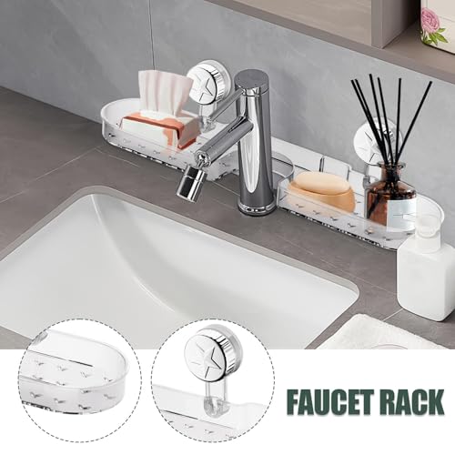 Rack de ventouses pour cuisine et porte-éponge évier sans perçage