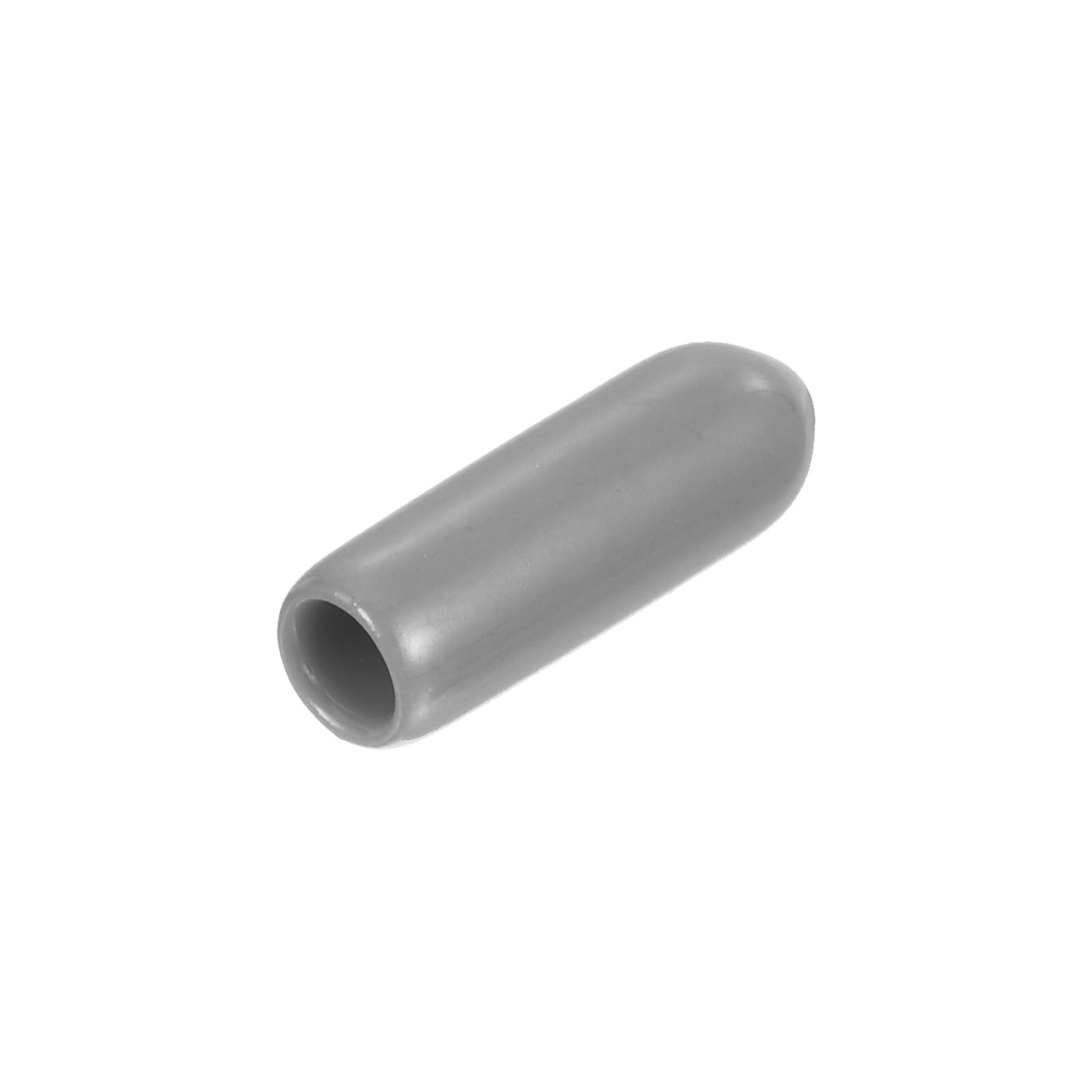 uxcell 20pcs Rubber End Caps Protective Caps 3.5mm ID Vinyl PVC Round Tube Bolt Cap Cover Screw Thread Protectors, Light Grey