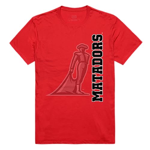 Cal State Northridge Matadors Ghost College Tee, Red, Medium