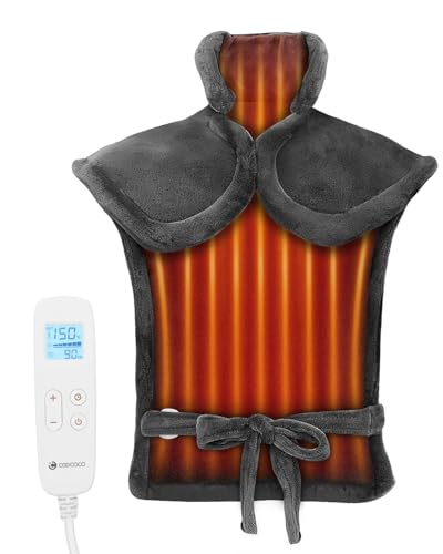 FSA Eligible Items Only List, CooCoCo Heating Pad for Back Pain Relief, HSA Store Eligible Large Heat Pad, Electric Wearable Blanket for Neck Shoulders, ETL Certified