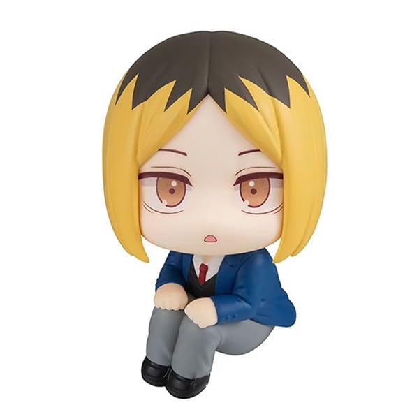 Zhongkaihua Haikyuu Figure Kozume Kenma Look Up Figure Sitting Position Anime Figurine Statue Model Ornaments