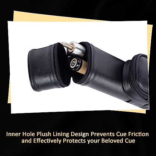 Sinsilvie Cue Case Billard Hüllen (Schwarz)